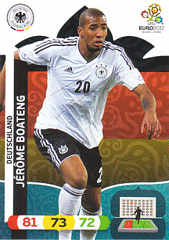 Jerome Boateng Germany Panini UEFA EURO 2012 #26